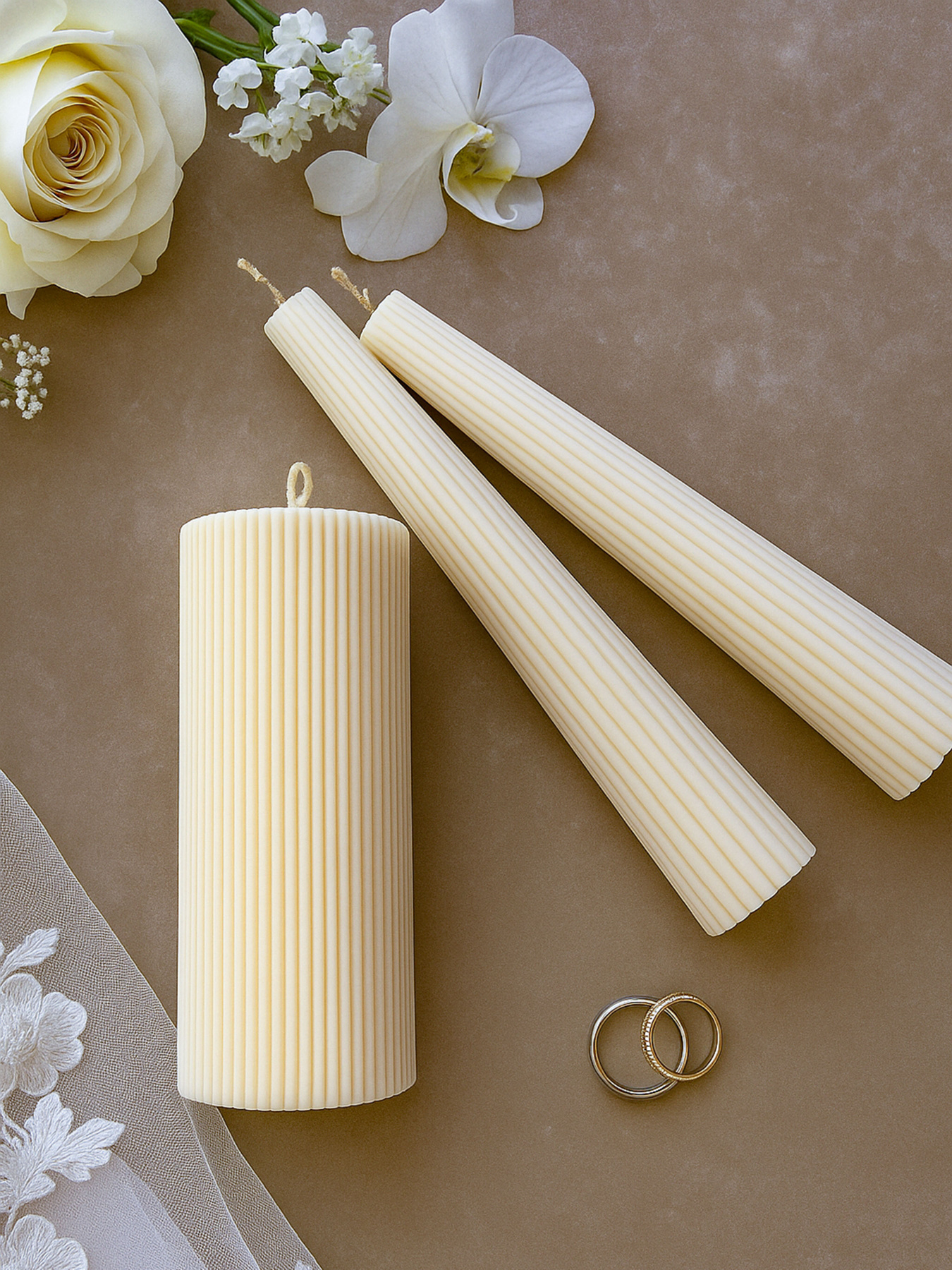 Набор семейный очаг «Сила единства» из натурального соевого воска Candle Design модель 200.0105 Фото