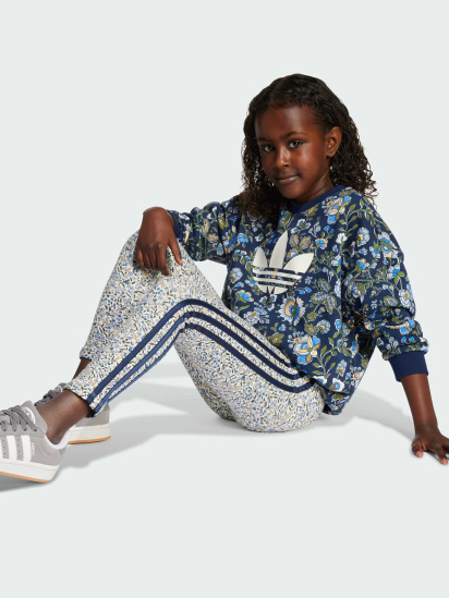 Комплект: світшот і легінси Adidas Originals X Liberty London Crew Kids модель JV7804 — фото 4 - INTERTOP