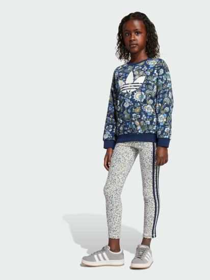 Комплект: світшот і легінси Adidas Originals X Liberty London Crew Kids модель JV7804 - фото