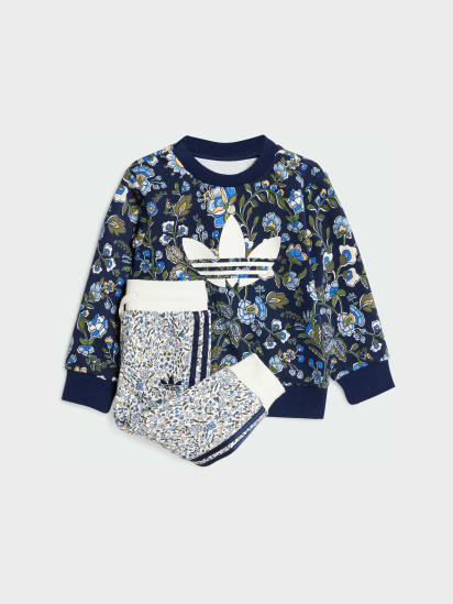 Комплект: світшот і штани adidas Originals X Liberty London Crew Kids модель JY3019 - фото