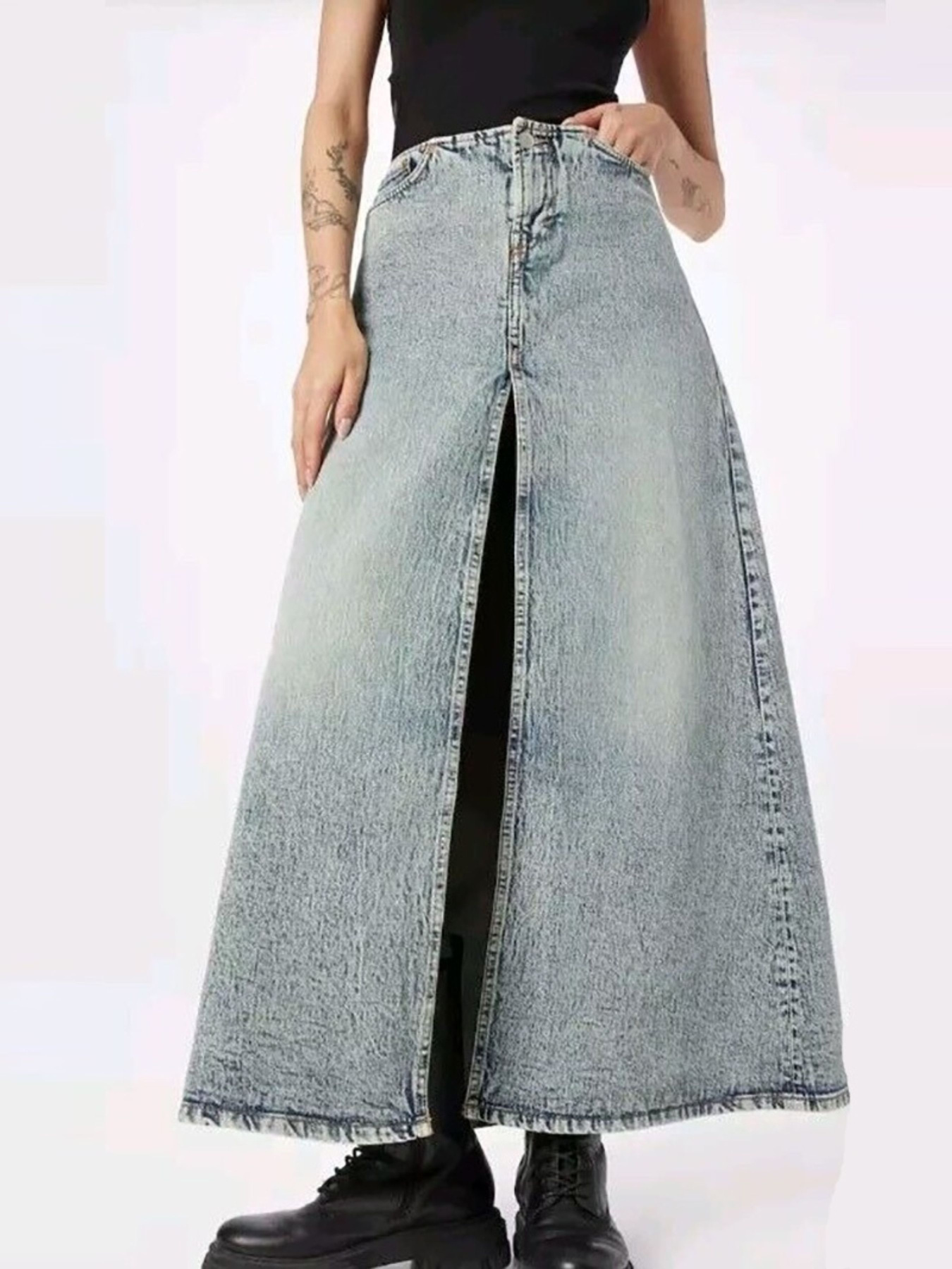 Джинсова спідниця Weekday модель 77924 Джинсова спідниця Weekday модель 77924 Фото