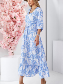 Платье макси LadyLike модель ll186815769-blakitnij Фото