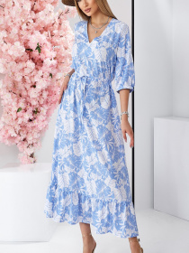 Платье макси LadyLike модель ll186815769-blakitnij Фото