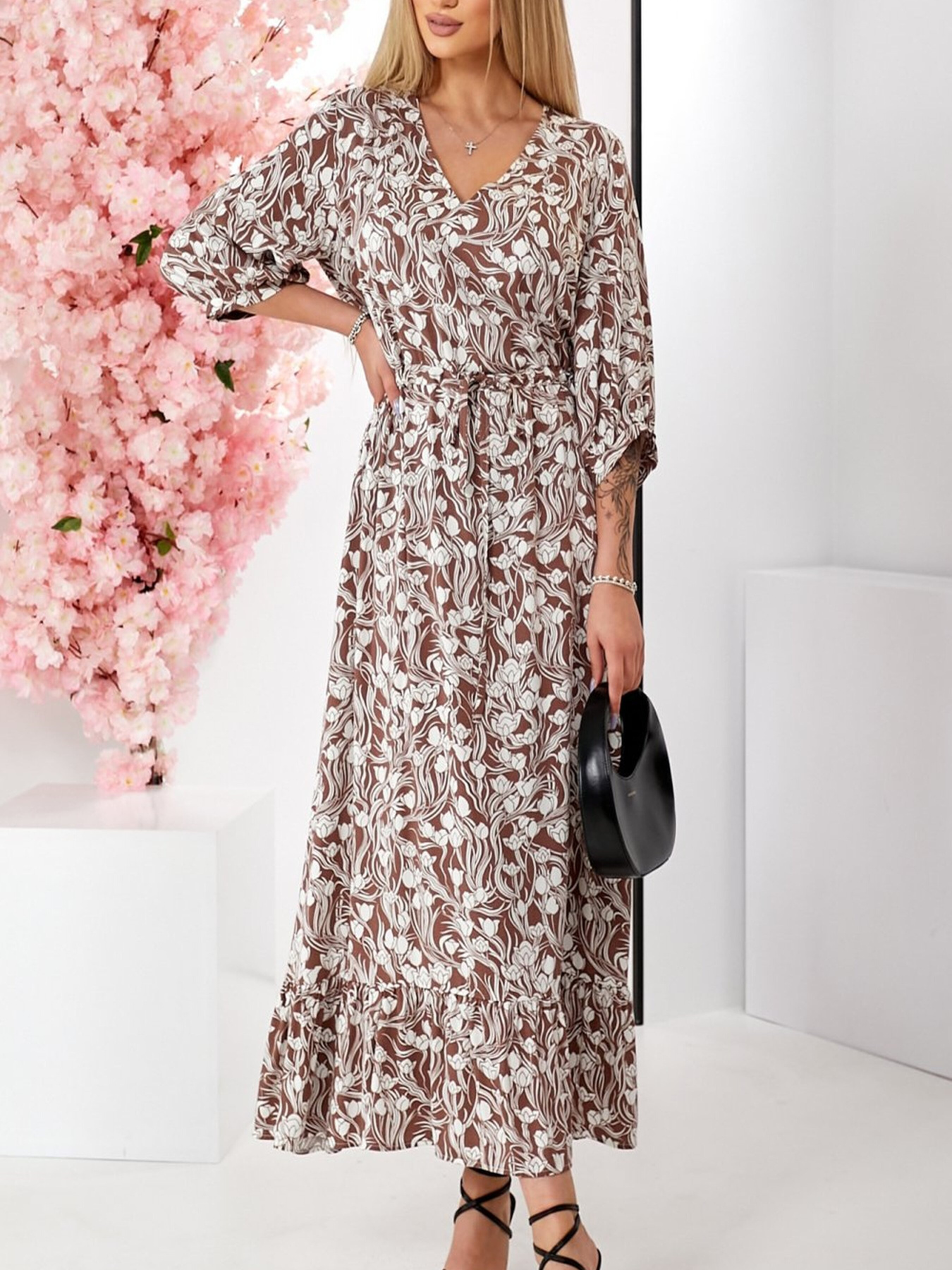 Платье макси LadyLike модель ll186819284-korichnevij Фото