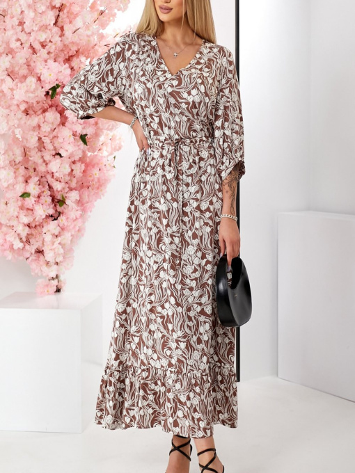 Платье макси LadyLike модель ll186819284-korichnevij Фото