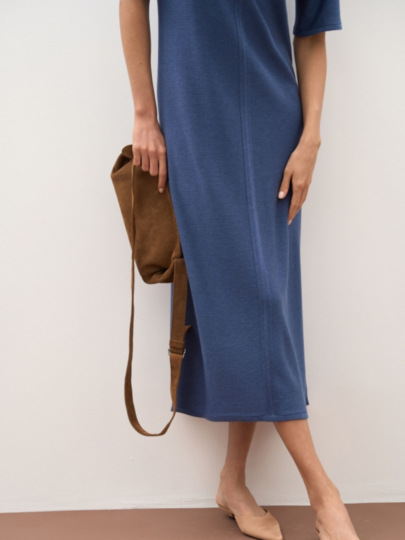 Платье макси TrikoBakh модель 2854-dzhinsovij Фото