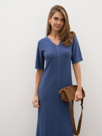 Сукня максі TrikoBakh модель 2854-dzhinsovij Сукня максі TrikoBakh модель 2854-dzhinsovij Фото