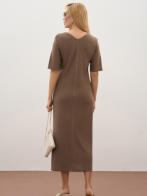 Платье миди TrikoBakh модель 2854-kapuchno Фото