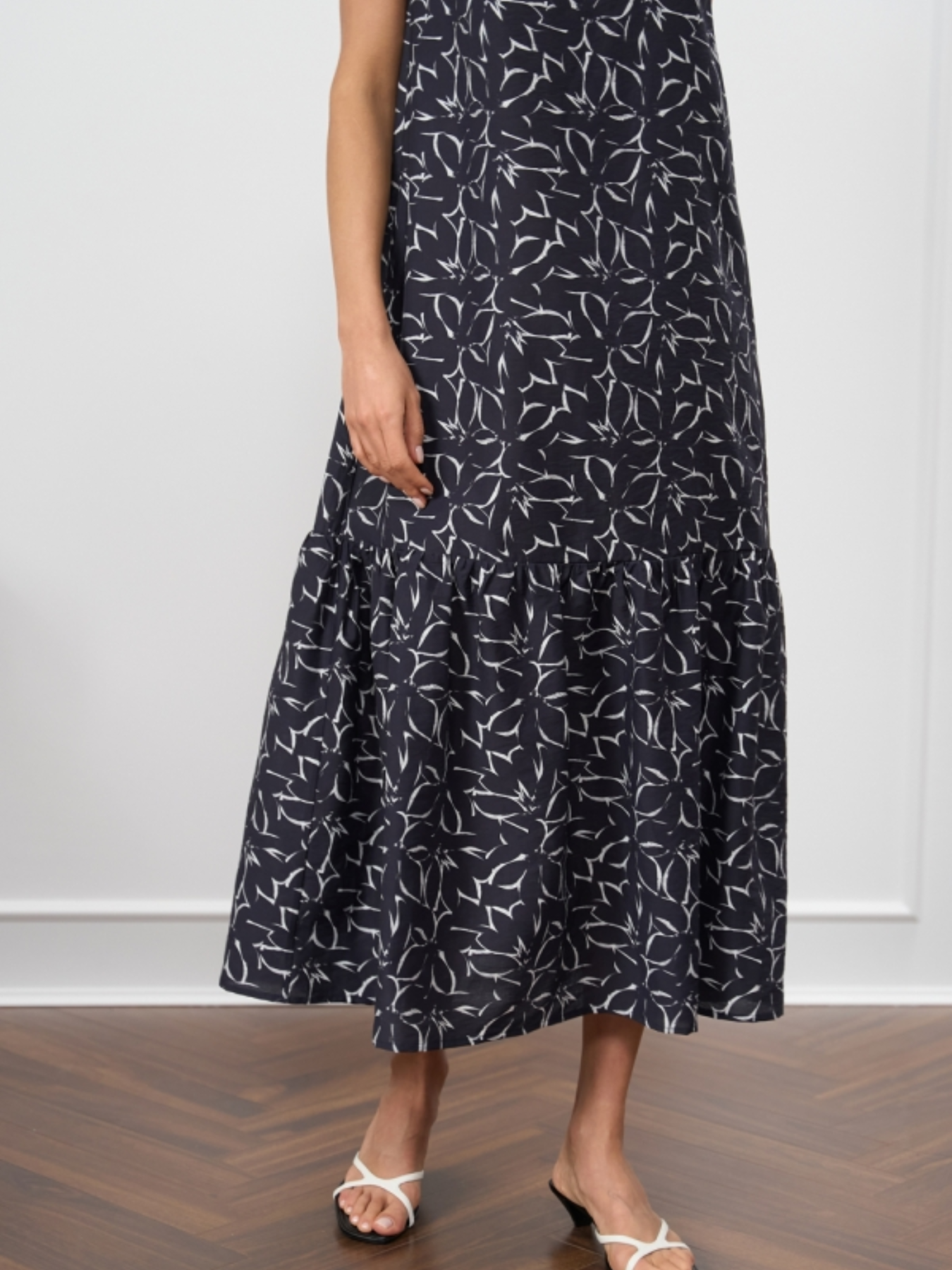 Сукня максі TrikoBakh модель 3055-temno-sinj-print Фото