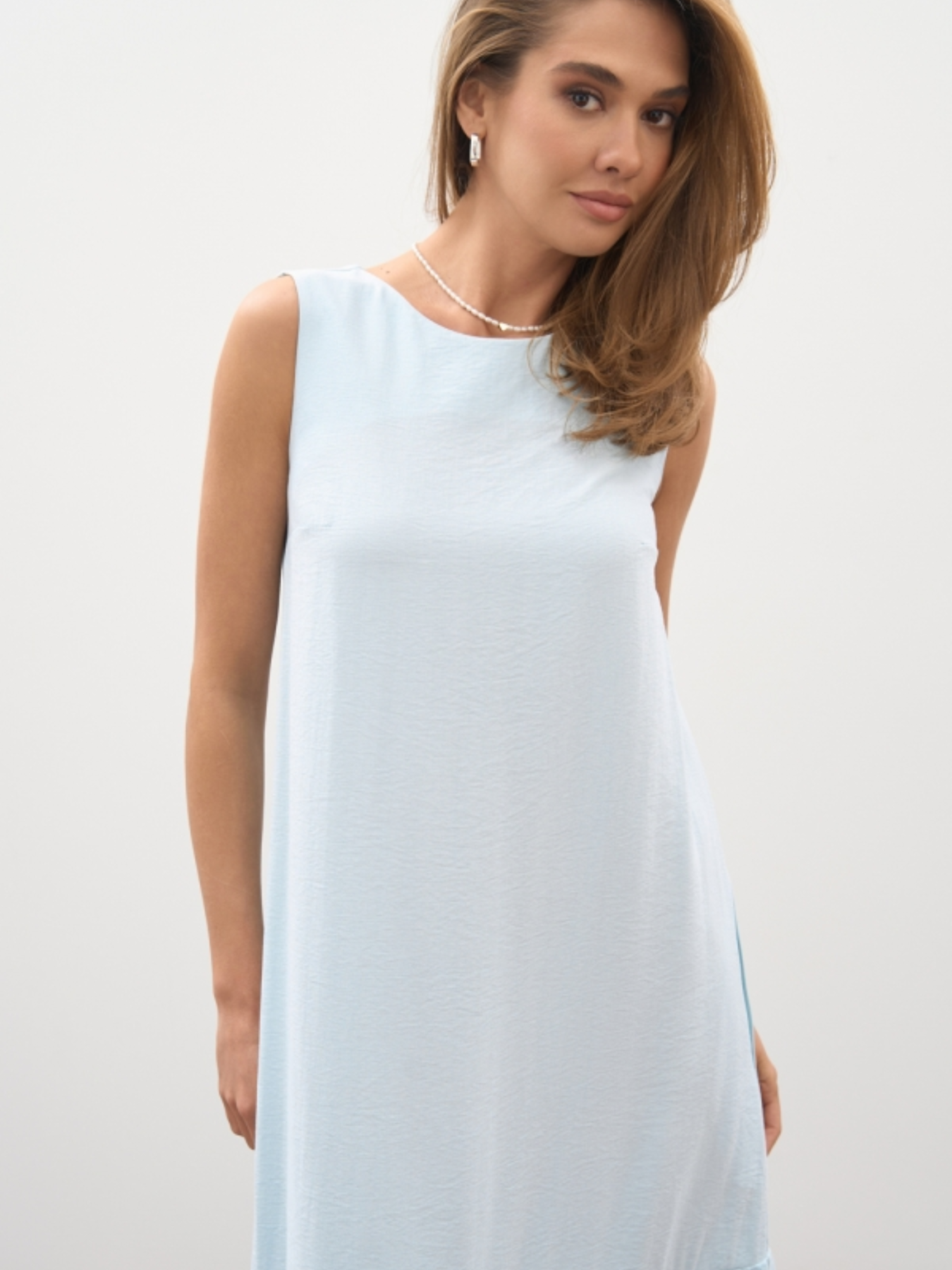 Платье макси TrikoBakh модель 3051-nebesnij Фото