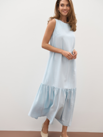 Платье макси TrikoBakh модель 3051-nebesnij Платье макси TrikoBakh модель 3051-nebesnij Фото