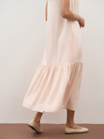 Сукня максі TrikoBakh модель 3051-pudrovij Фото