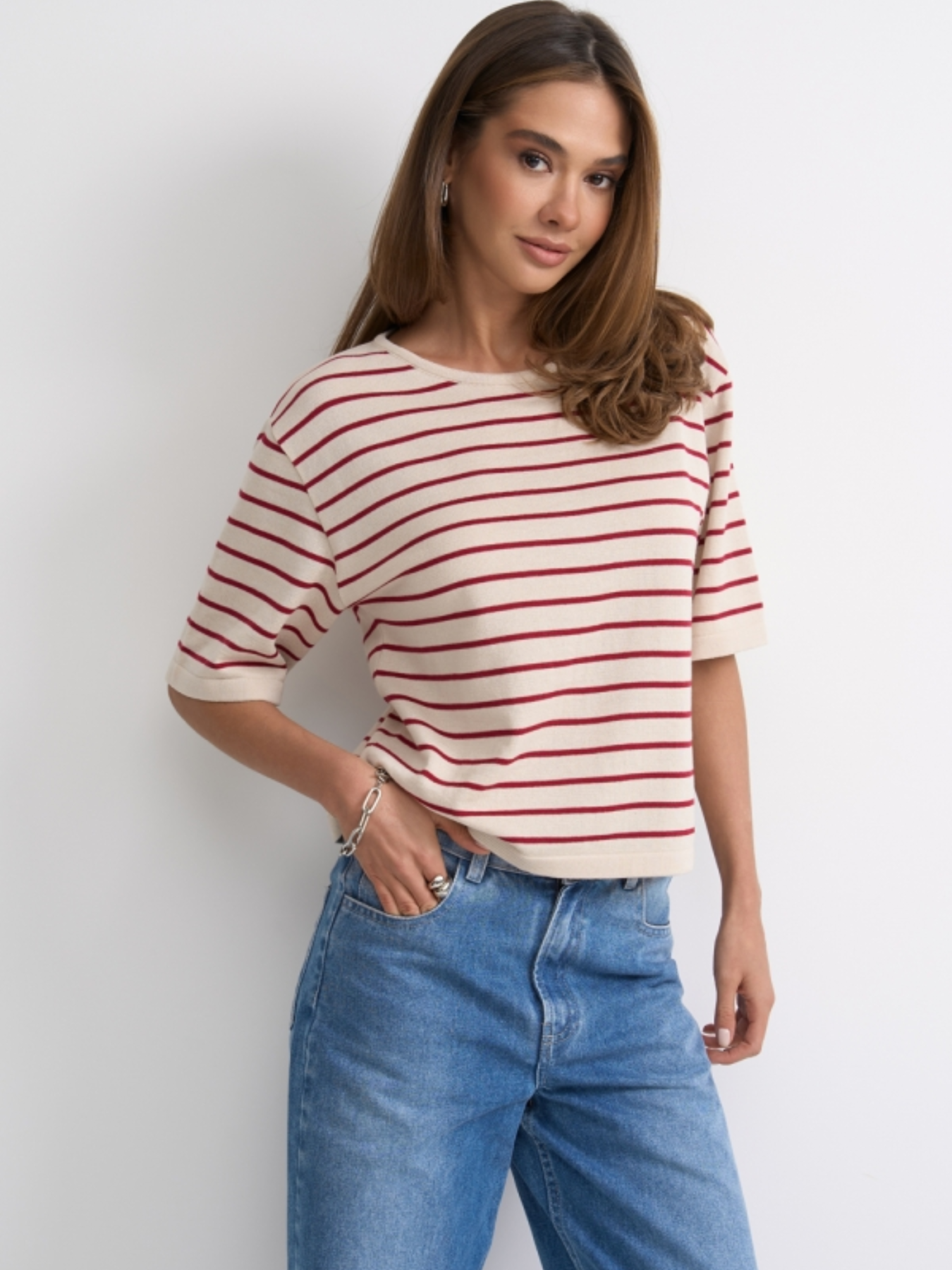 Джемпер TrikoBakh модель 2848-perlamutr-burgund Фото