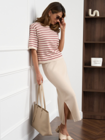 Джемпер TrikoBakh модель 2848-perlamutr-burgund Фото