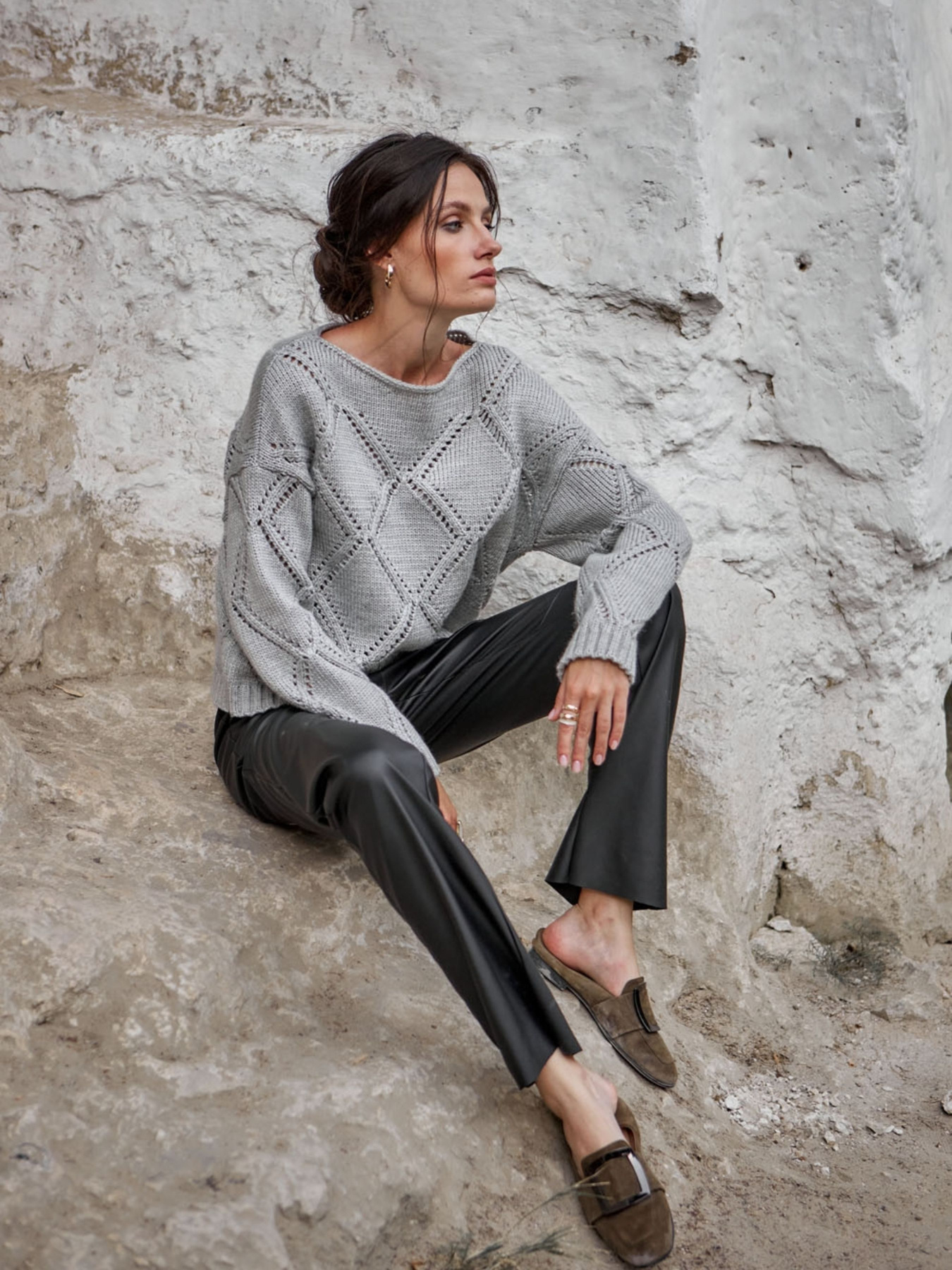 Джемпер TrikoBakh модель 2538-stalevij Фото