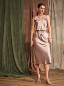 Юбка миди TrikoBakh модель 1794-kapuchno Фото