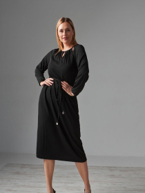 Платье миди TrikoBakh модель 1797-chornij Фото