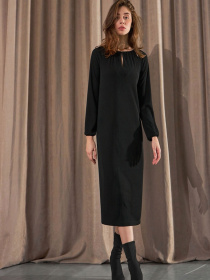 Платье миди TrikoBakh модель 1797-chornij Фото