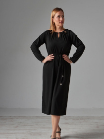 Платье миди TrikoBakh модель 1797-chornij Фото