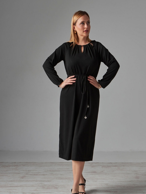 Платье миди TrikoBakh модель 1797-chornij Фото