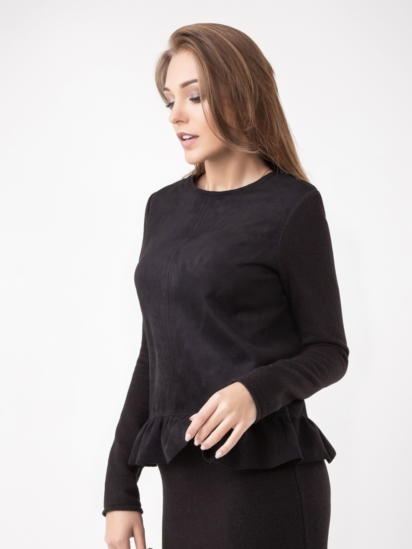 Блуза TrikoBakh модель 1371-chornij Фото