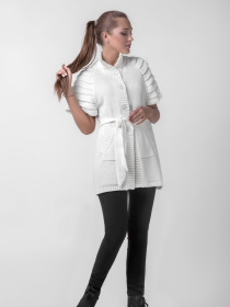 Кардиган TrikoBakh модель 1475-molochnij Фото