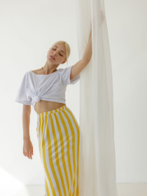 Юбка макси TrikoBakh модель 1168-zhovtij Фото