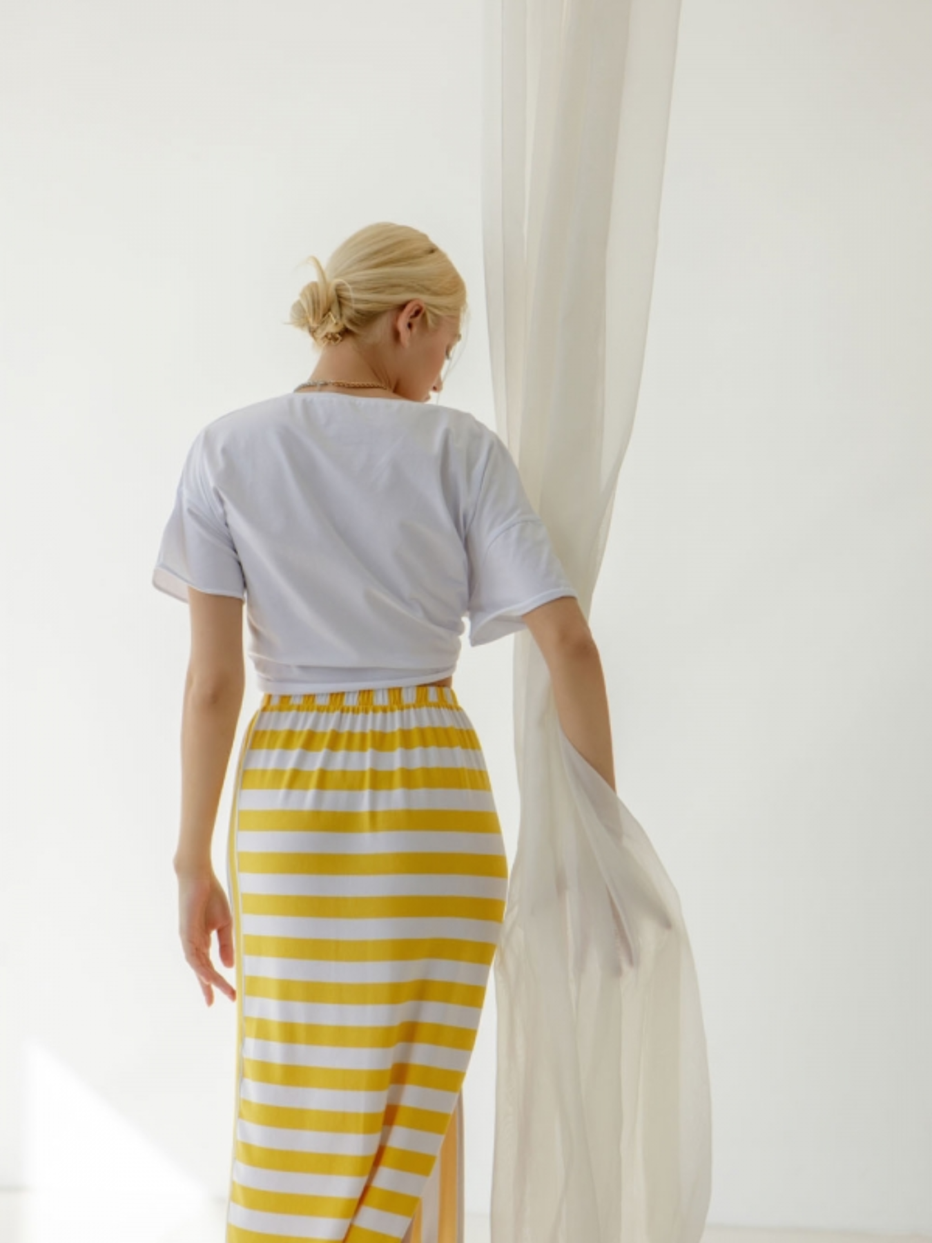 Юбка макси TrikoBakh модель 1168-zhovtij Фото