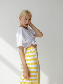 Юбка макси TrikoBakh модель 1168-zhovtij Фото