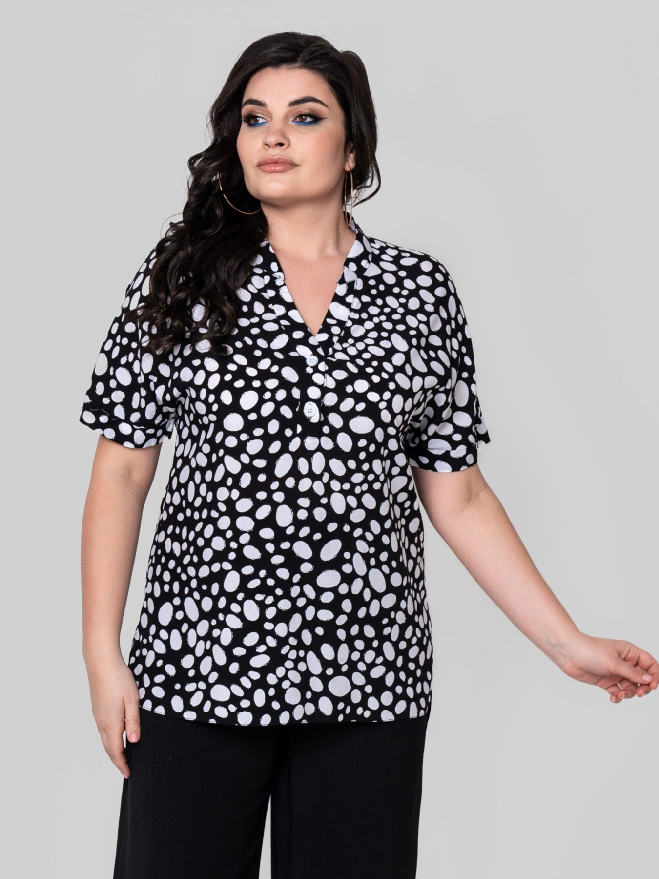 Блуза All Posa модель ap102400p-chornij Фото