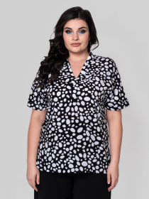 Блуза All Posa модель ap102400p-chornij Блуза All Posa модель ap102400p-chornij Фото