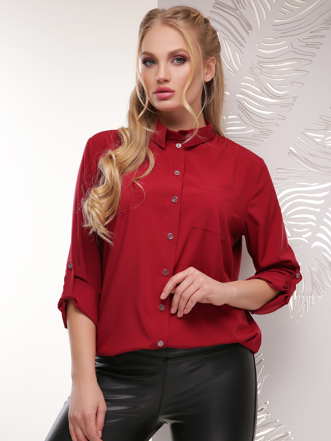 Блуза MarSe модель marse-bluza-1880-bordovj Фото