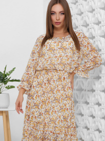 Платье миди MarSe модель marse-platxe-1861-bezhevj Фото