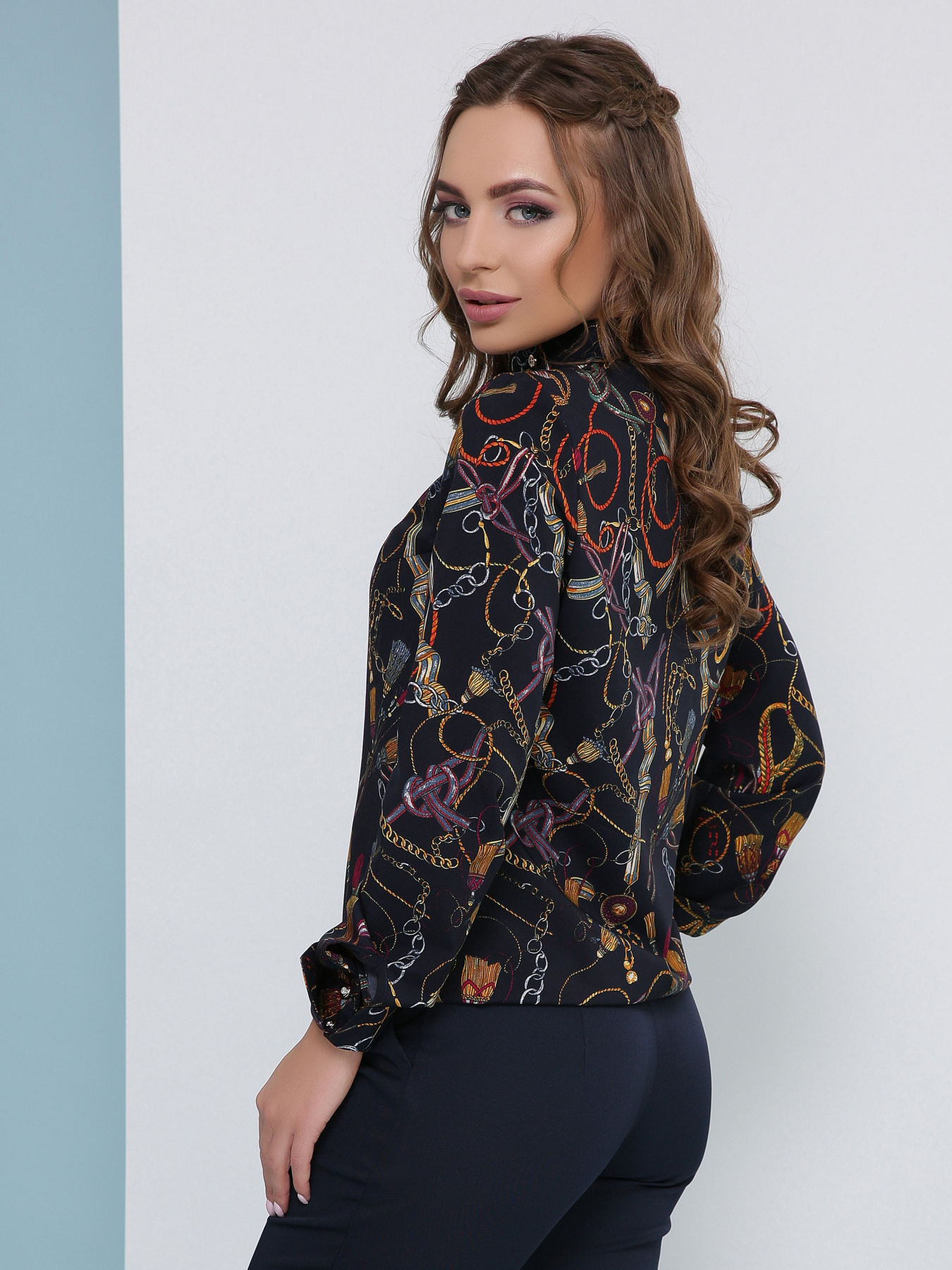 Блуза MarSe модель marse-bluza-1824-temno-sinij Фото