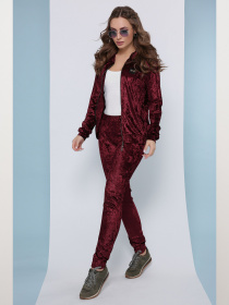 Повсякденний костюм MarSe модель marse-kostyum-1816-bordovj Фото