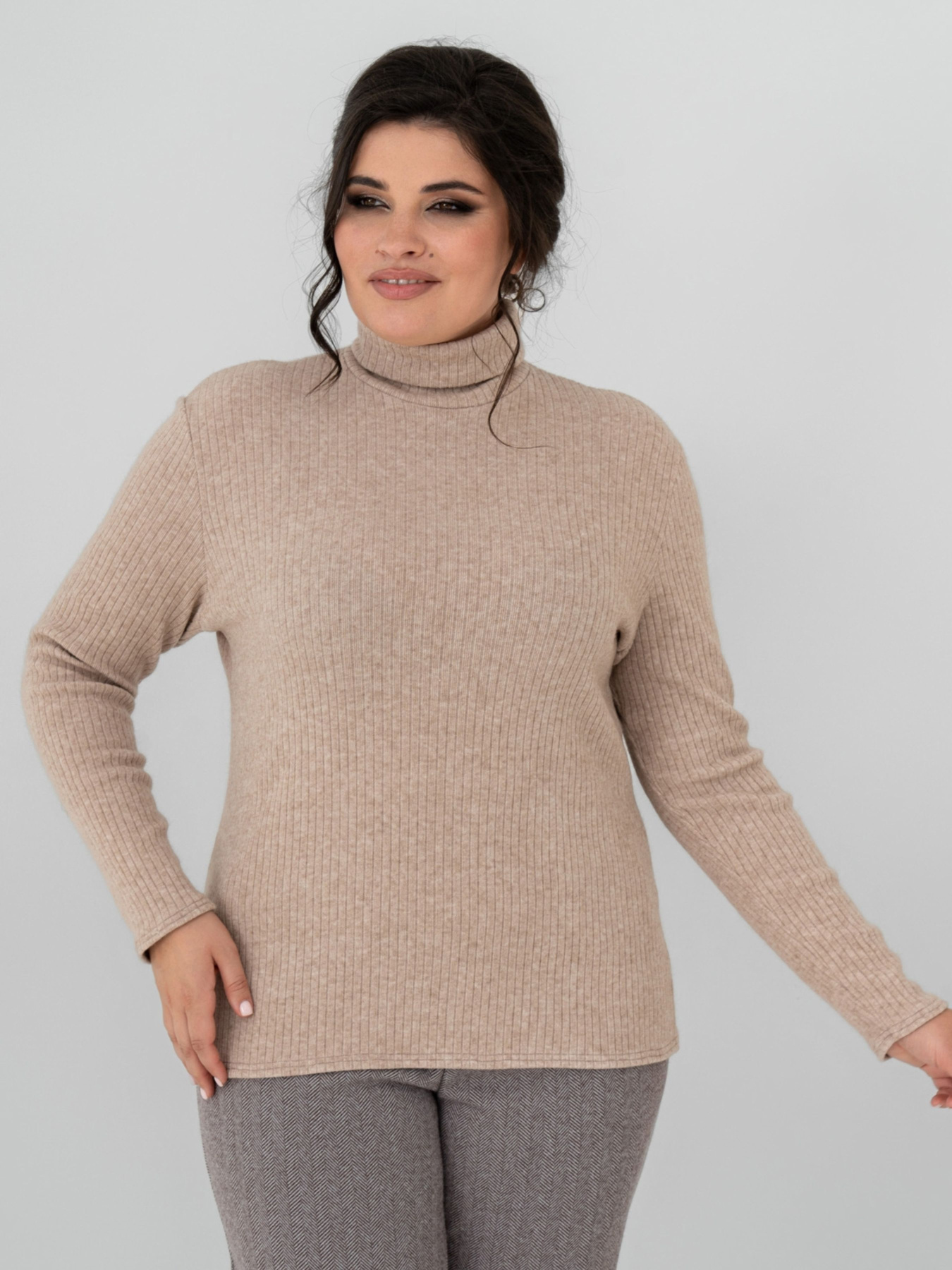 Водолазка All Posa модель ap102148p-bezhevij Фото