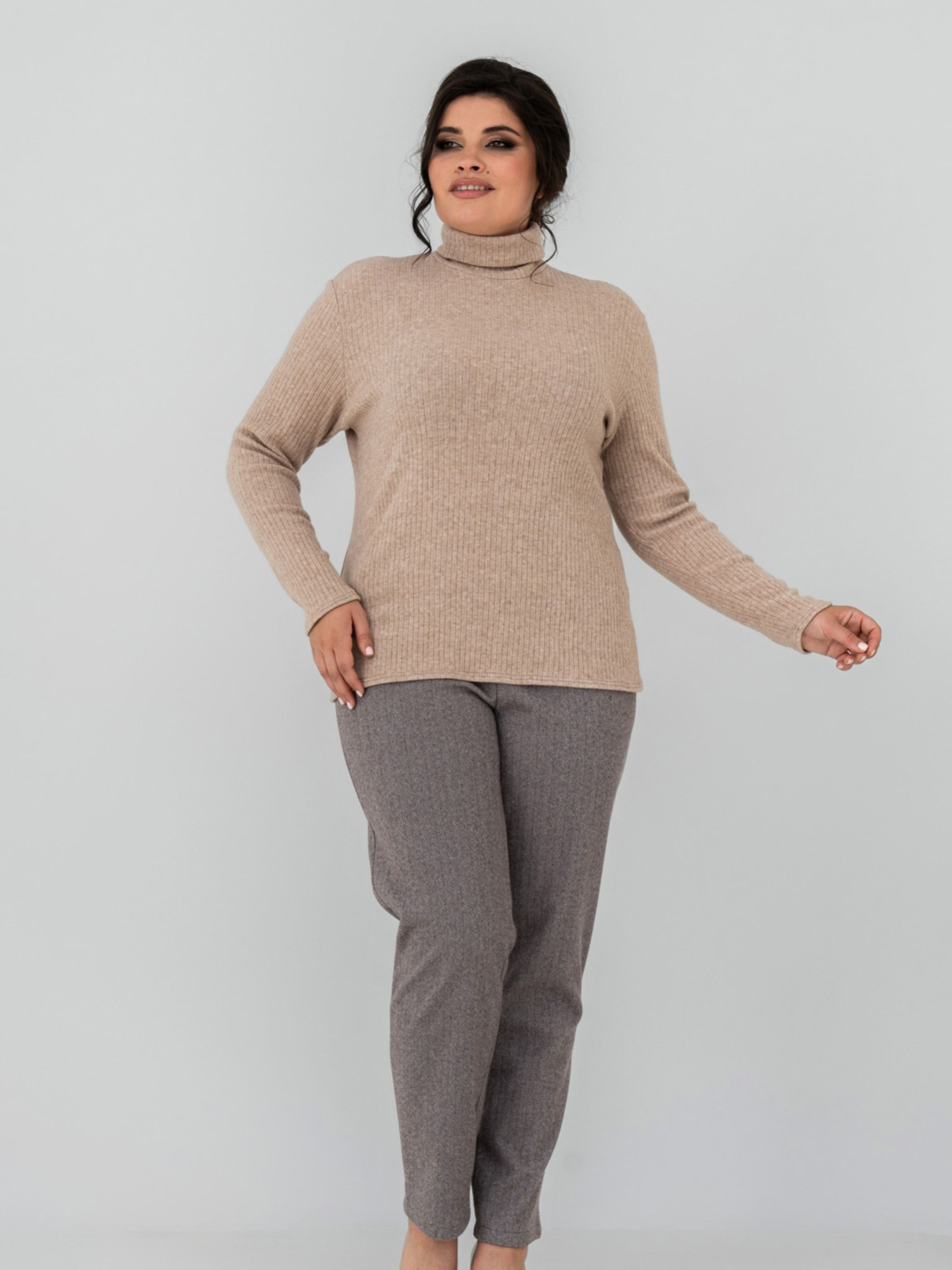 Водолазка All Posa модель ap102148p-bezhevij Фото