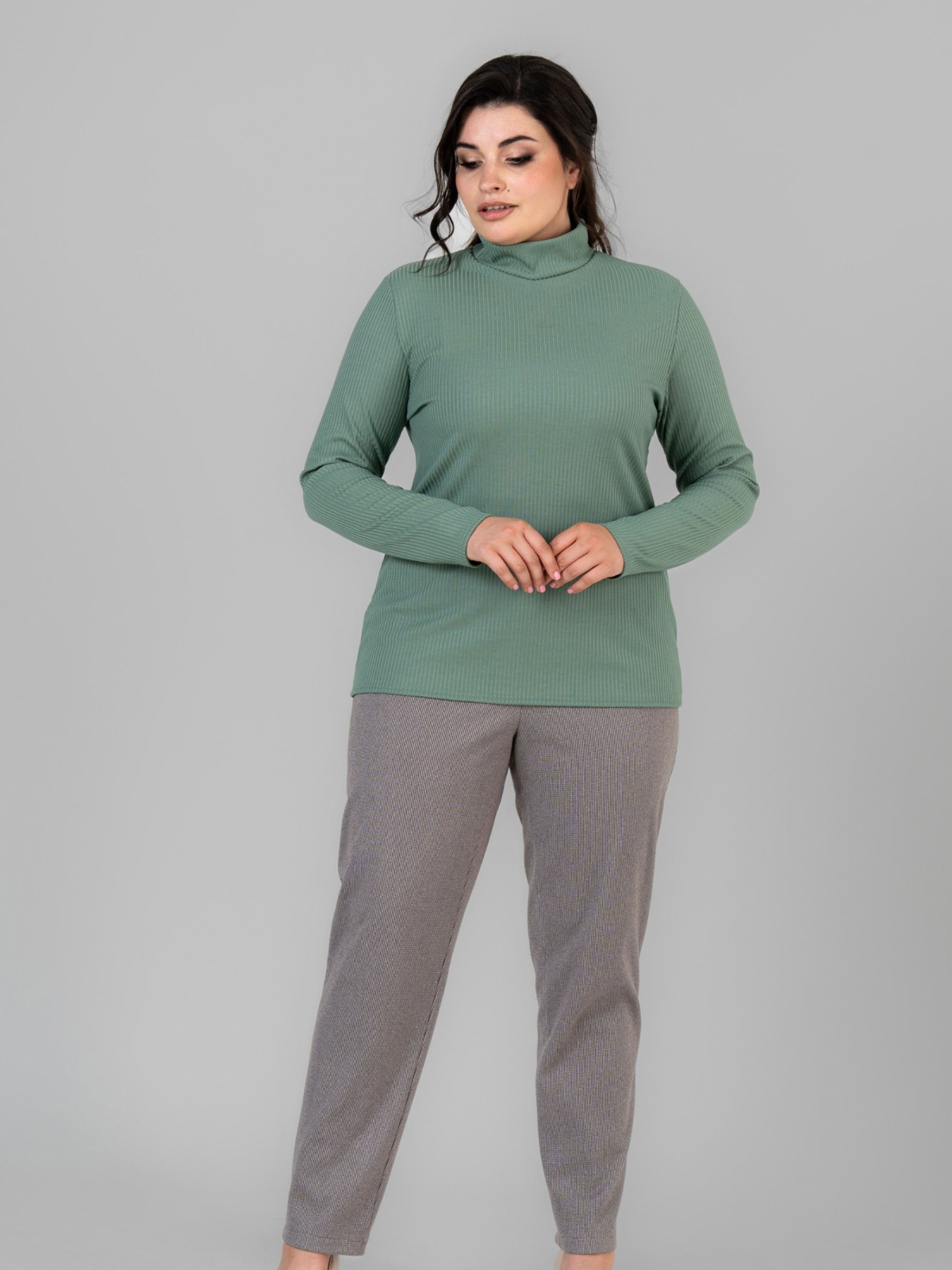 Водолазка All Posa модель ap101676p-zelenij Фото