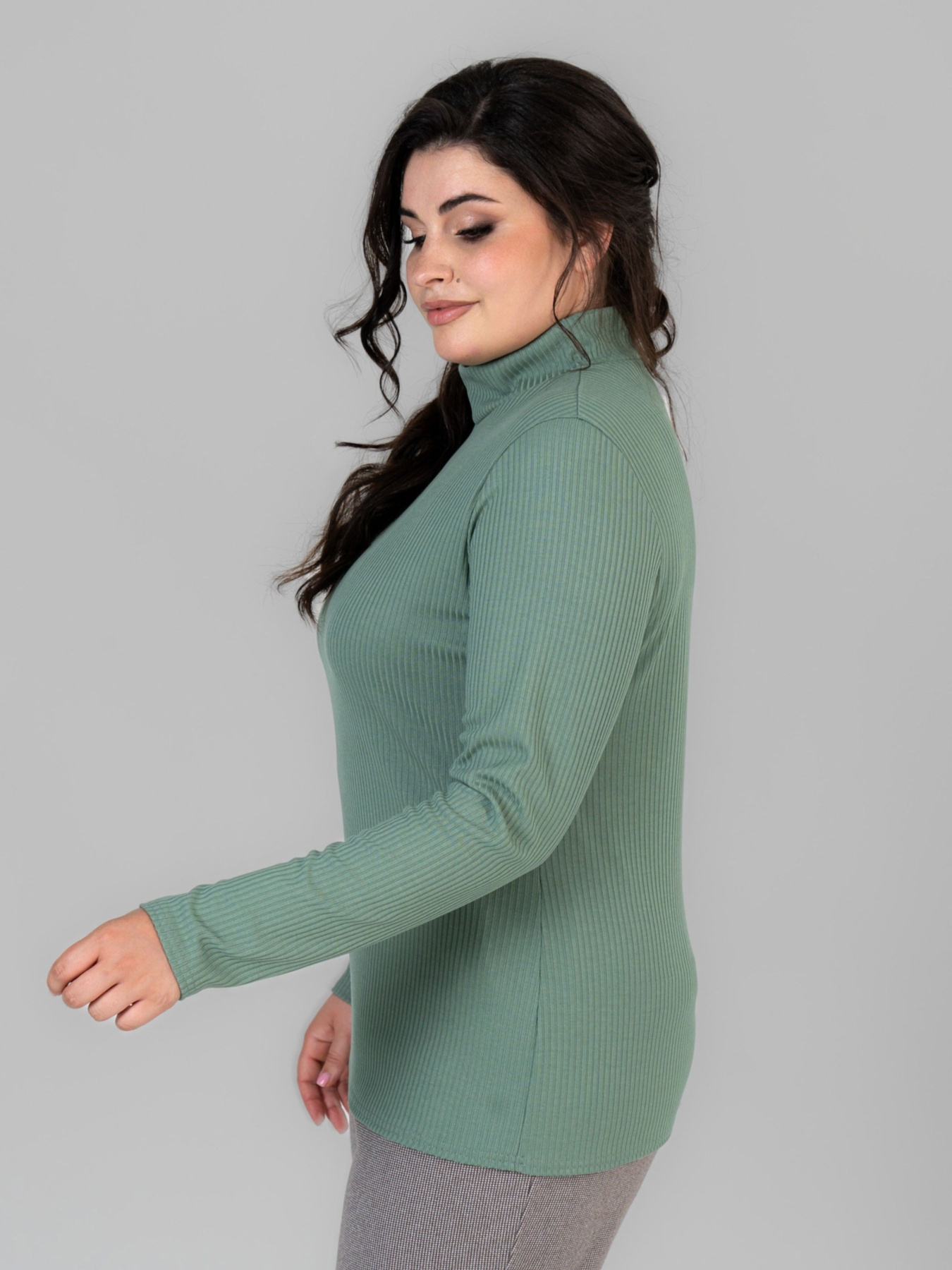 Водолазка All Posa модель ap101676p-zelenij Фото