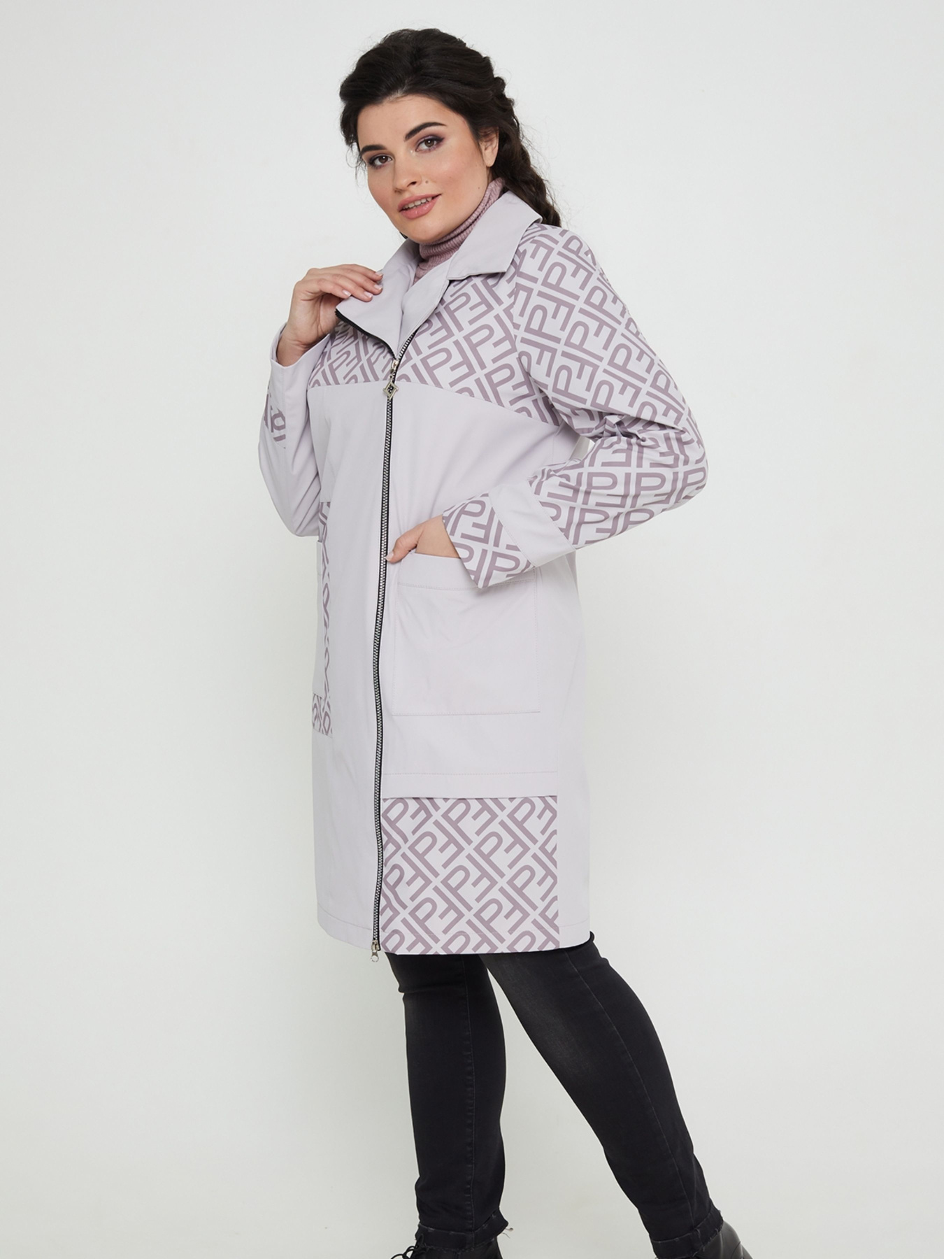 Плащ All Posa модель ap101192p-kakao Фото