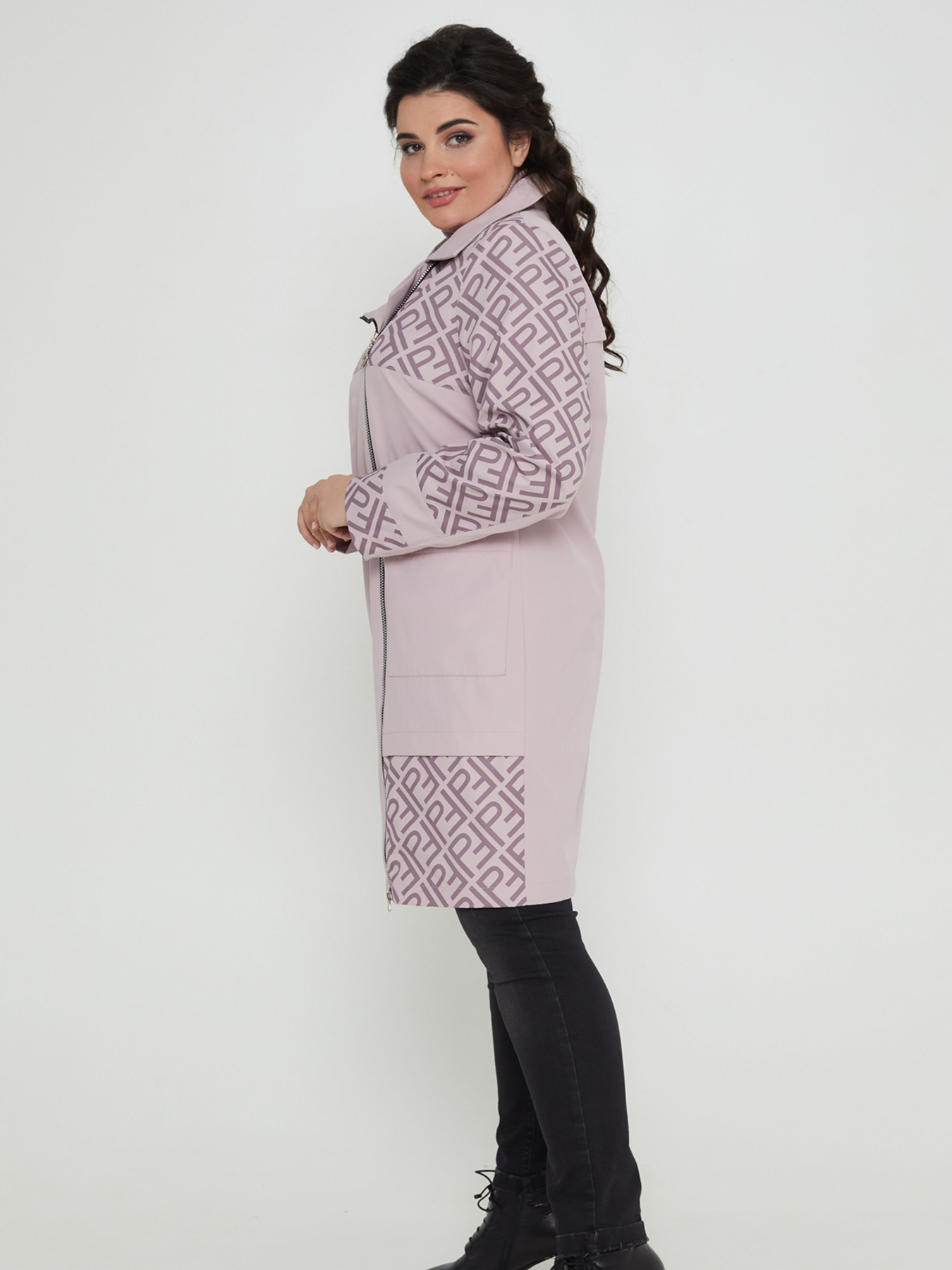 Плащ All Posa модель ap101192p-dimchasta-troqnda Фото