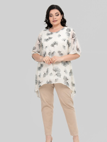 Блуза All Posa модель ap102445p-molochnij Блуза All Posa модель ap102445p-molochnij Фото