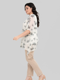 Блуза All Posa модель ap102445p-molochnij Блуза All Posa модель ap102445p-molochnij Фото