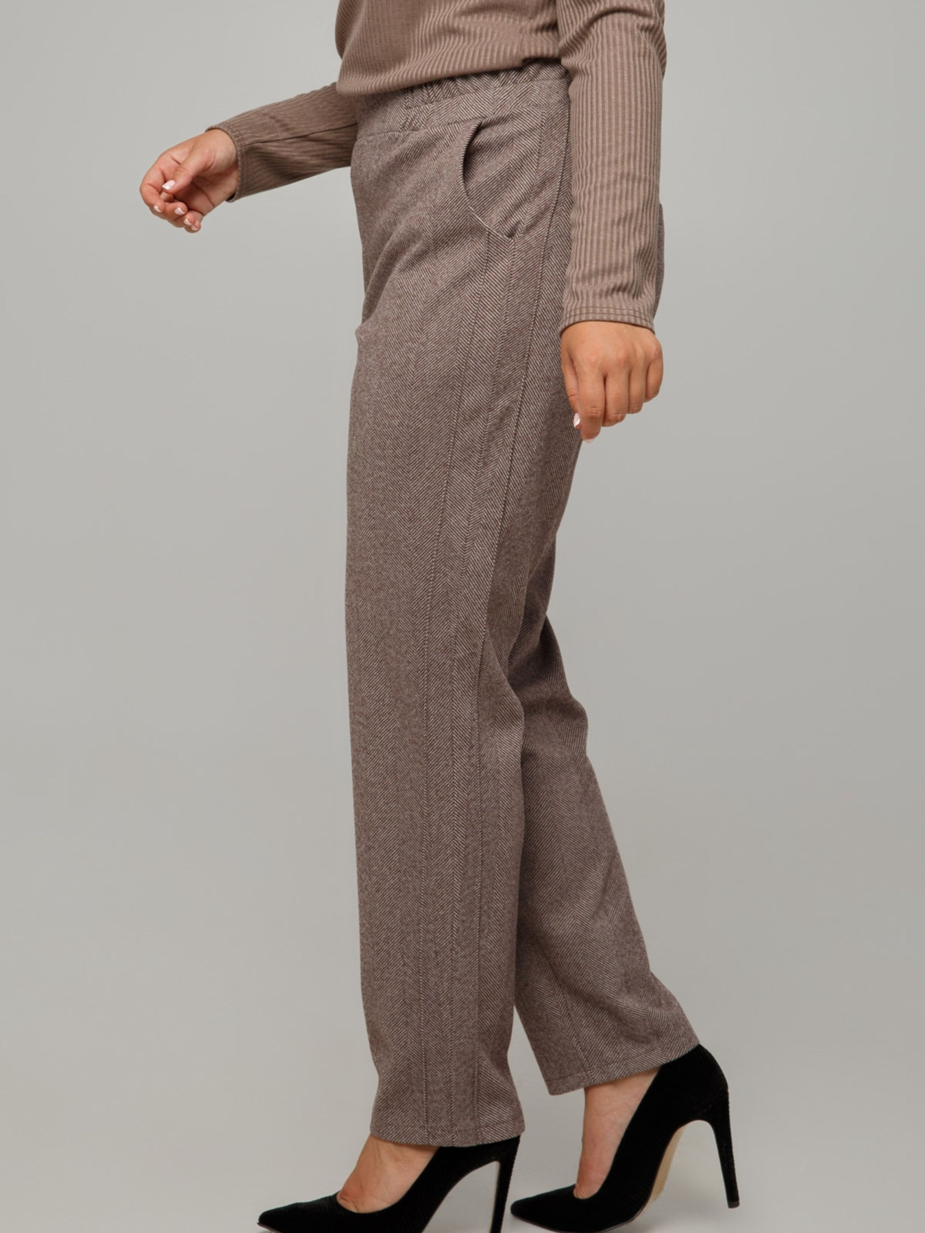 Брюки повседневные All Posa модель ap101669p-korichnevij Фото