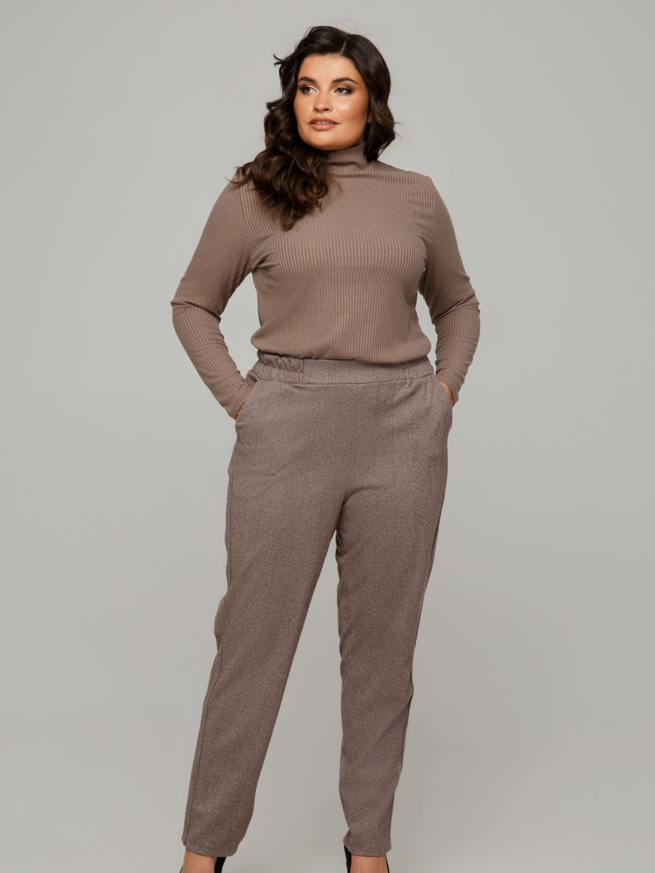 Брюки повседневные All Posa модель ap101669p-korichnevij Фото