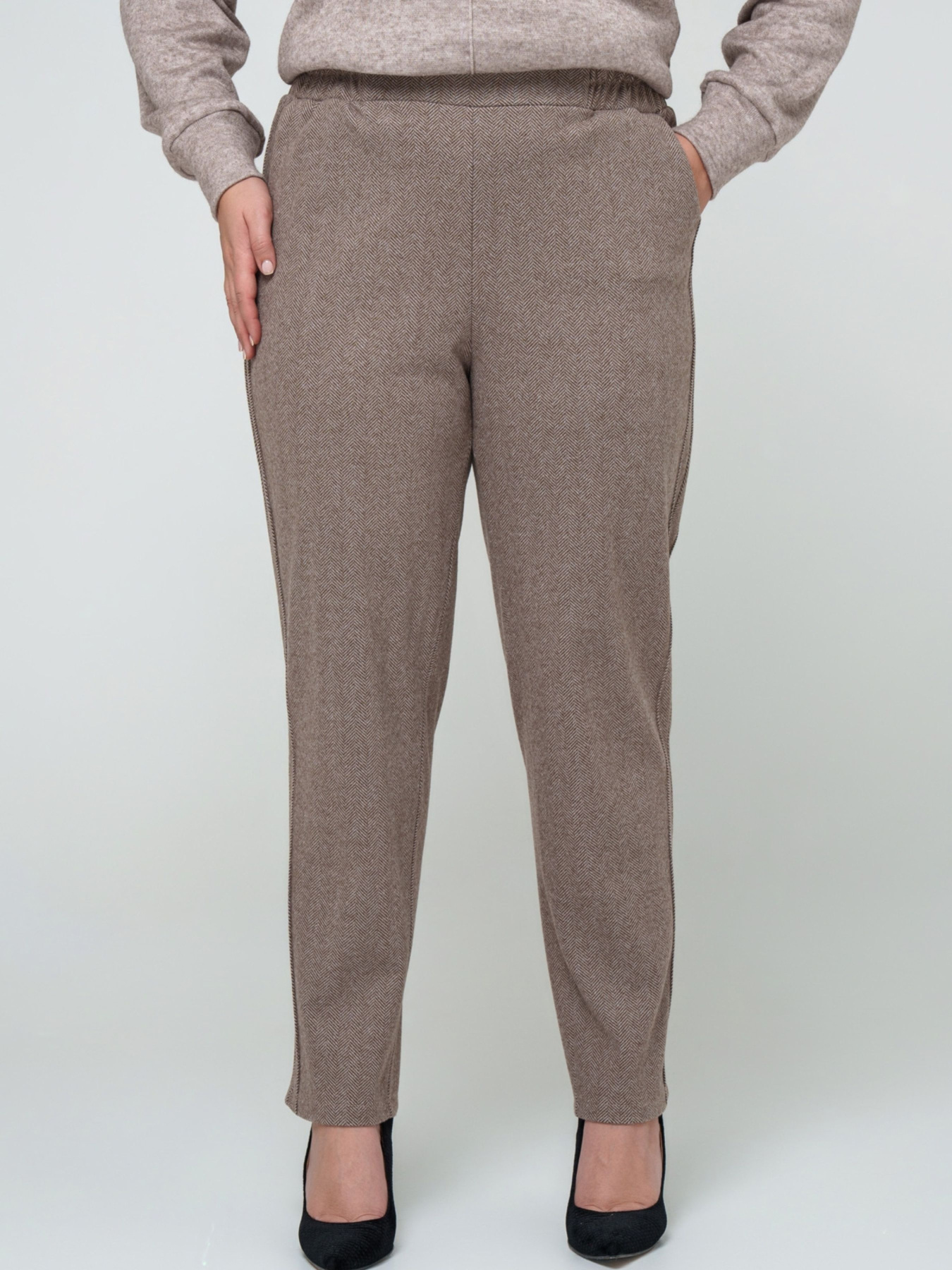 Брюки повседневные All Posa модель ap101669p-kapuchno Фото