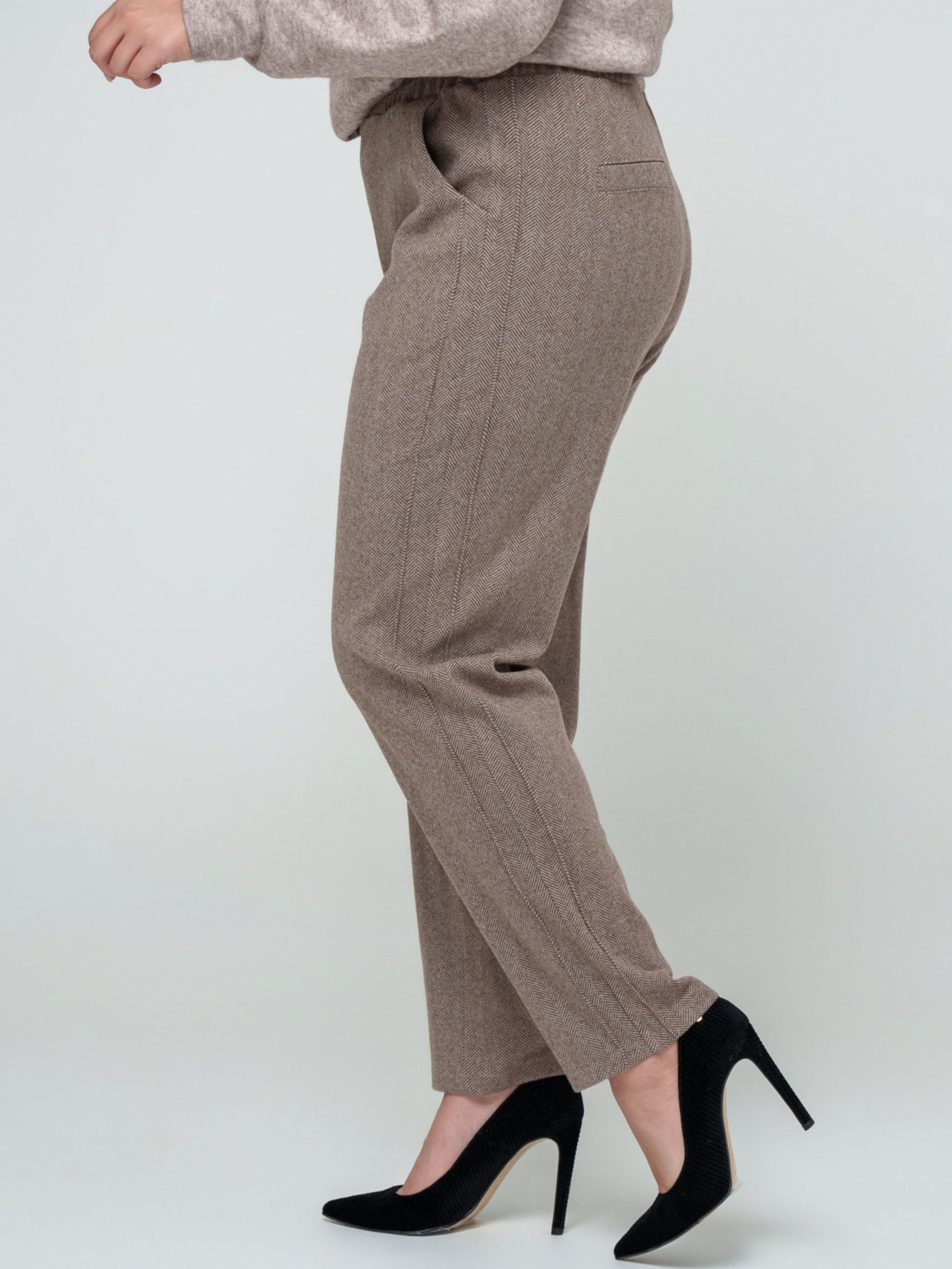 Брюки повседневные All Posa модель ap101669p-kapuchno Фото