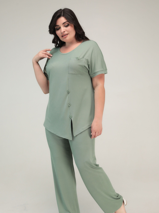 Повсякденний костюм All Posa модель ap101582p-olivka Фото