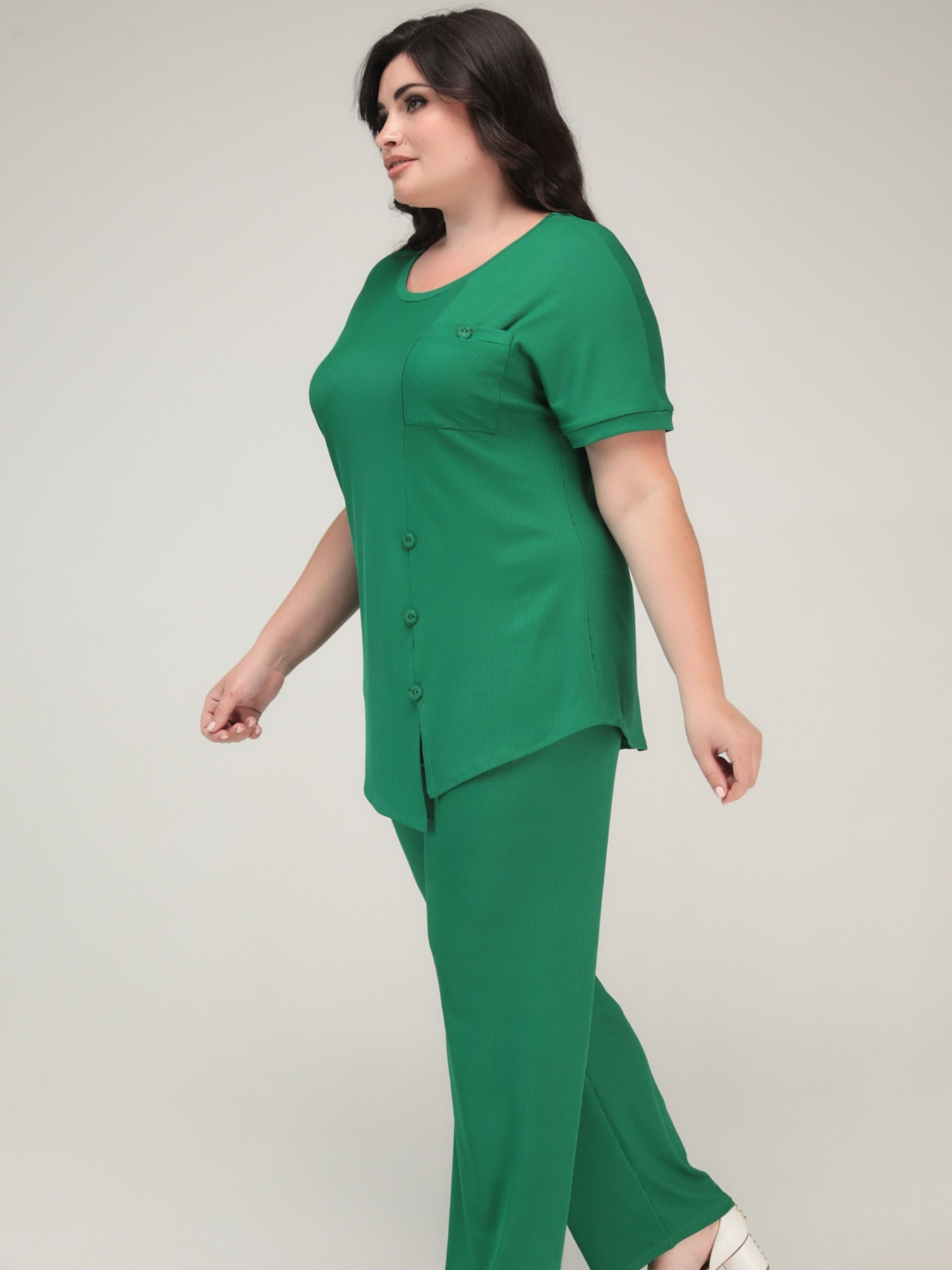 Повседневный костюм All Posa модель ap101582p-zelenij Фото