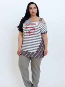 Туніка All Posa модель ap100668p-svtlij-bezh Фото